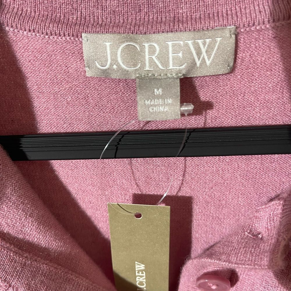 J. Crew Women's Mauve Button Down Sweater NWT - image 3